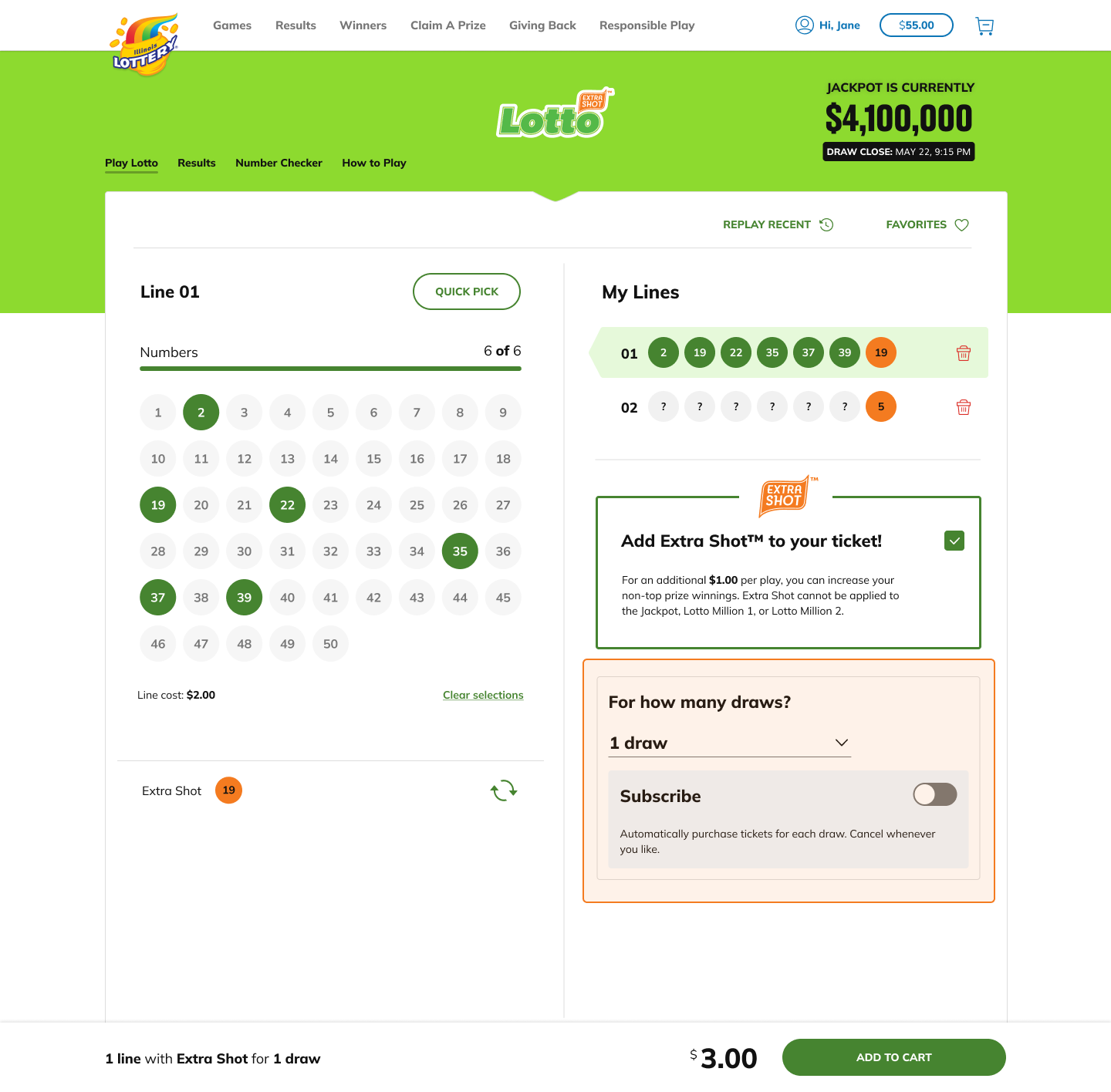 Select your purchase type