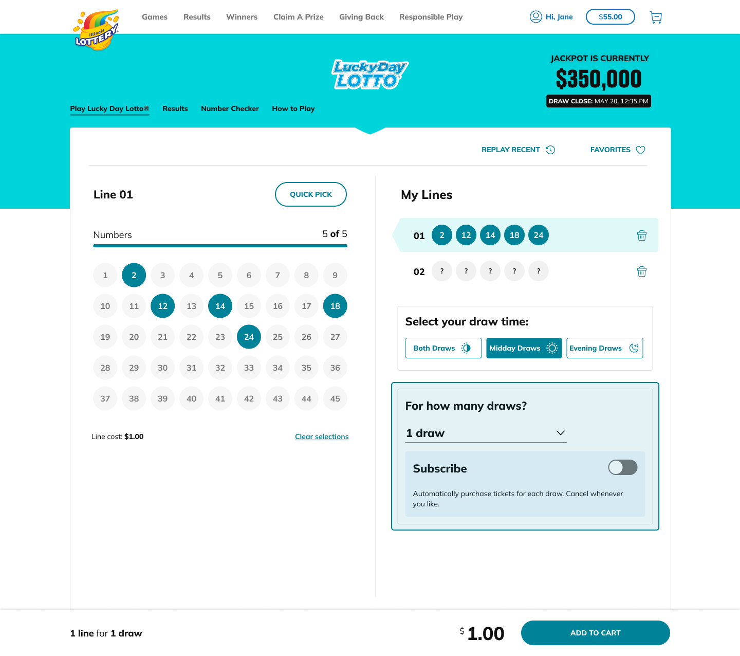 Select your purchase type