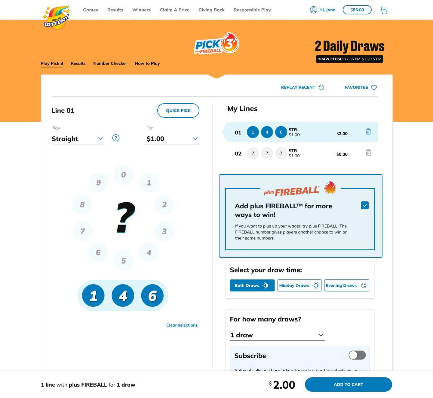 Add plus FIREBALL™ to your ticket