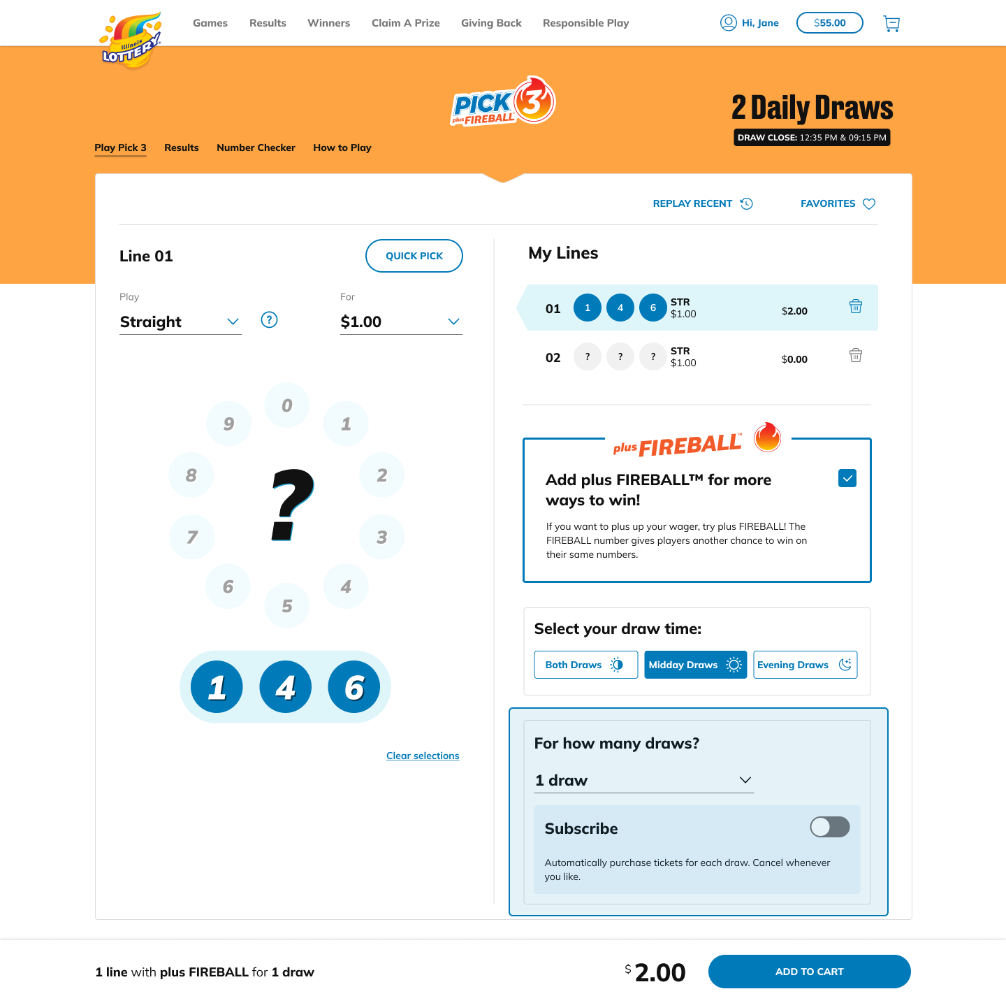 Select your purchase type 