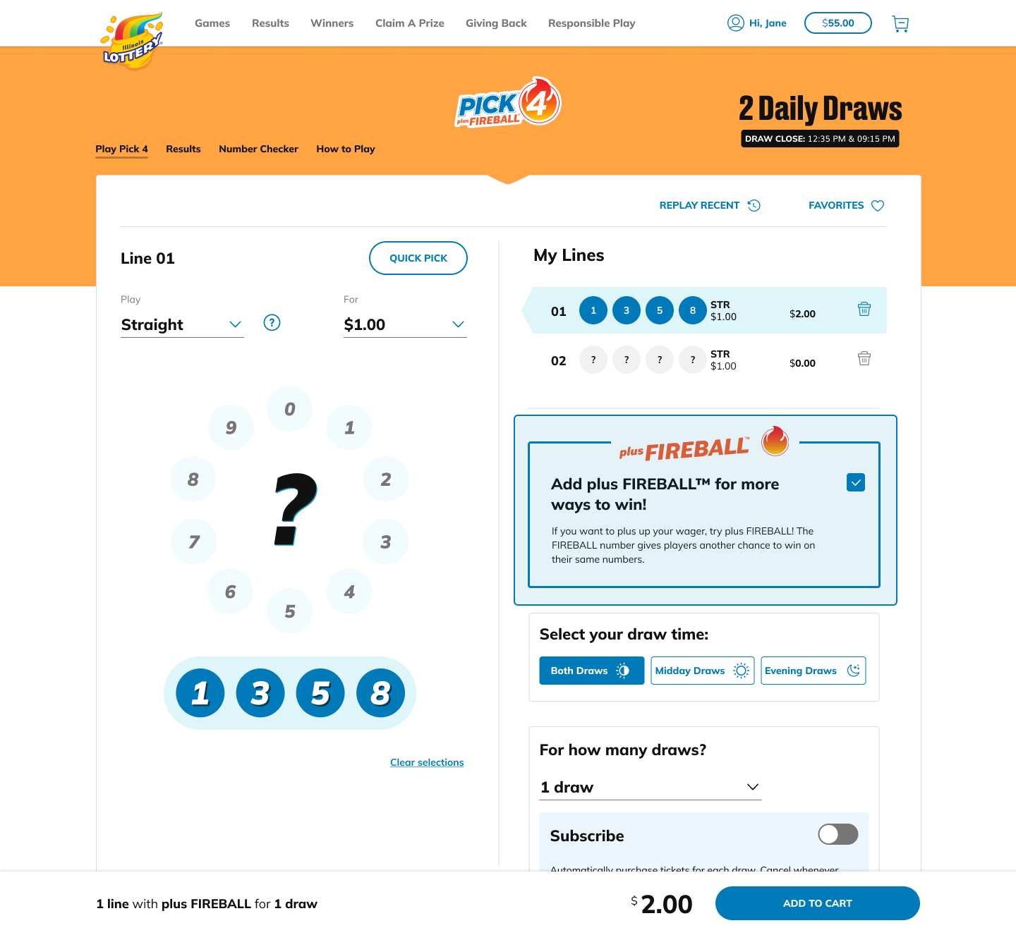Add plus FIREBALL™ to your ticket