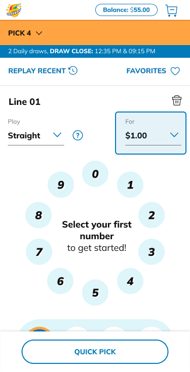 Pick your wager amount