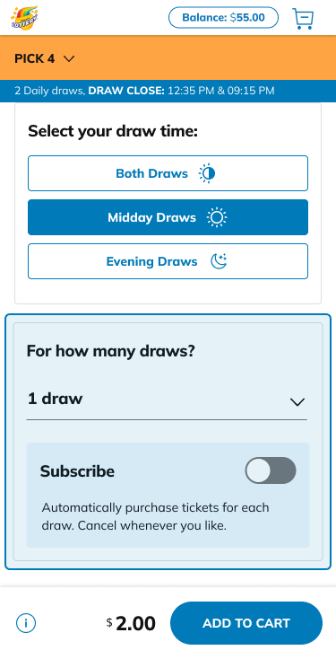 Select your purchase type 