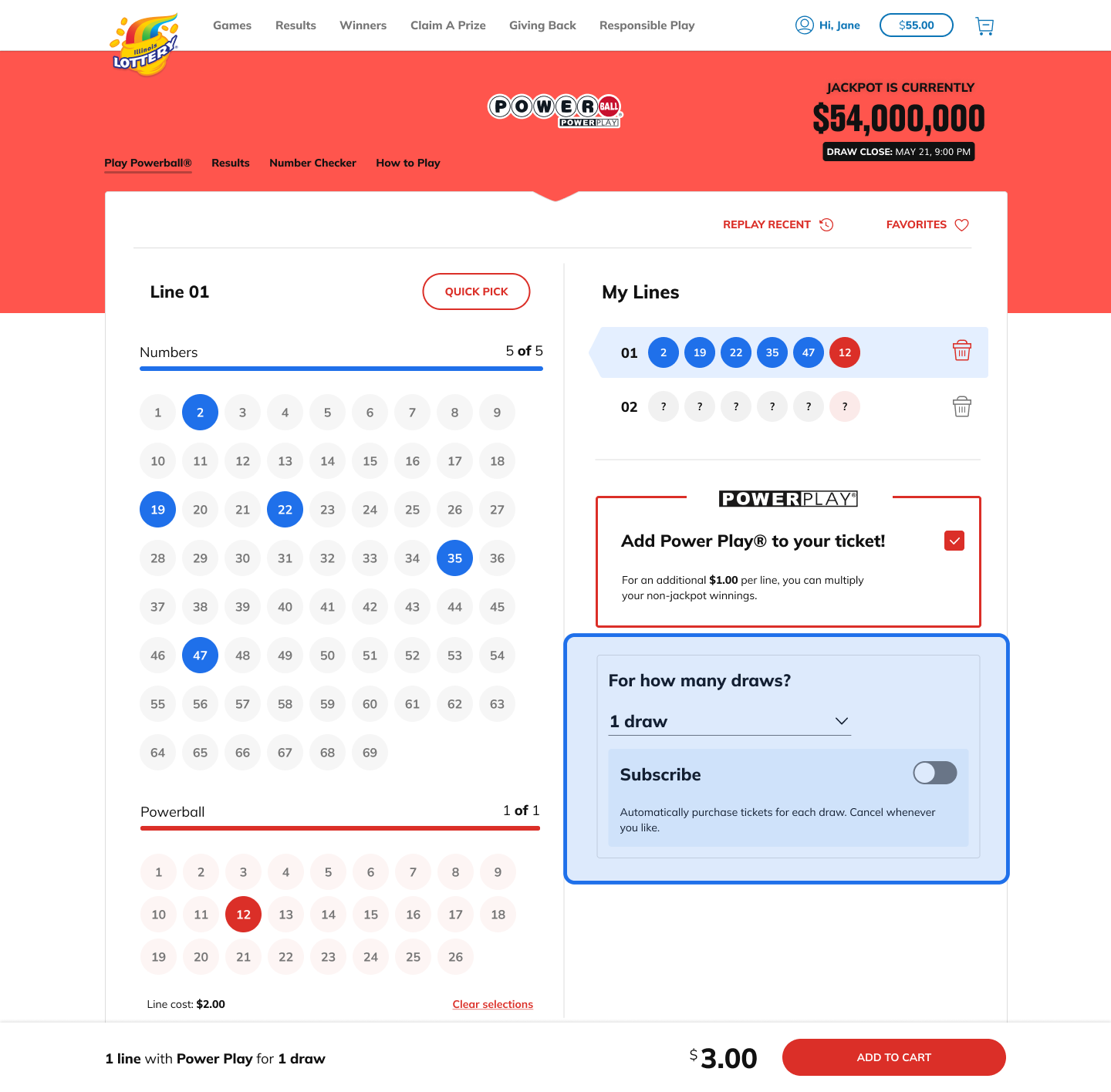 Select your purchase type