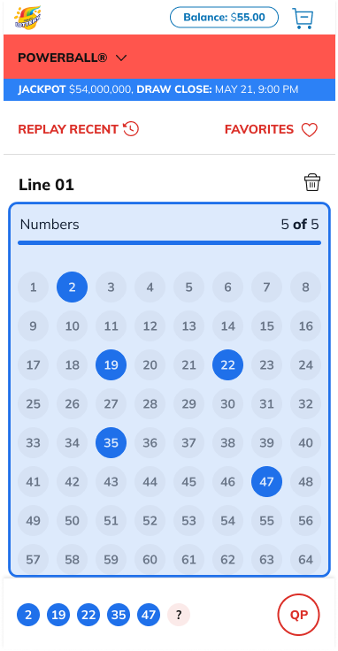 Pick your numbers