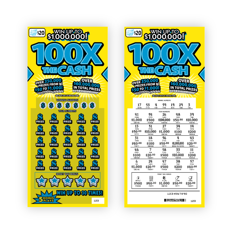 100X the Cash Instant Ticket Game Ticket