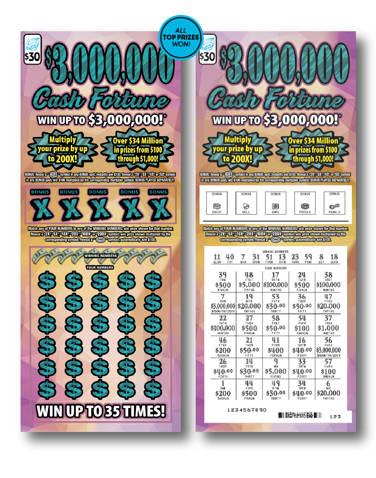 50k Bingo Doubler Instant Ticket Game